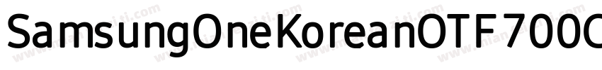SamsungOneKoreanOTF 700C字体转换